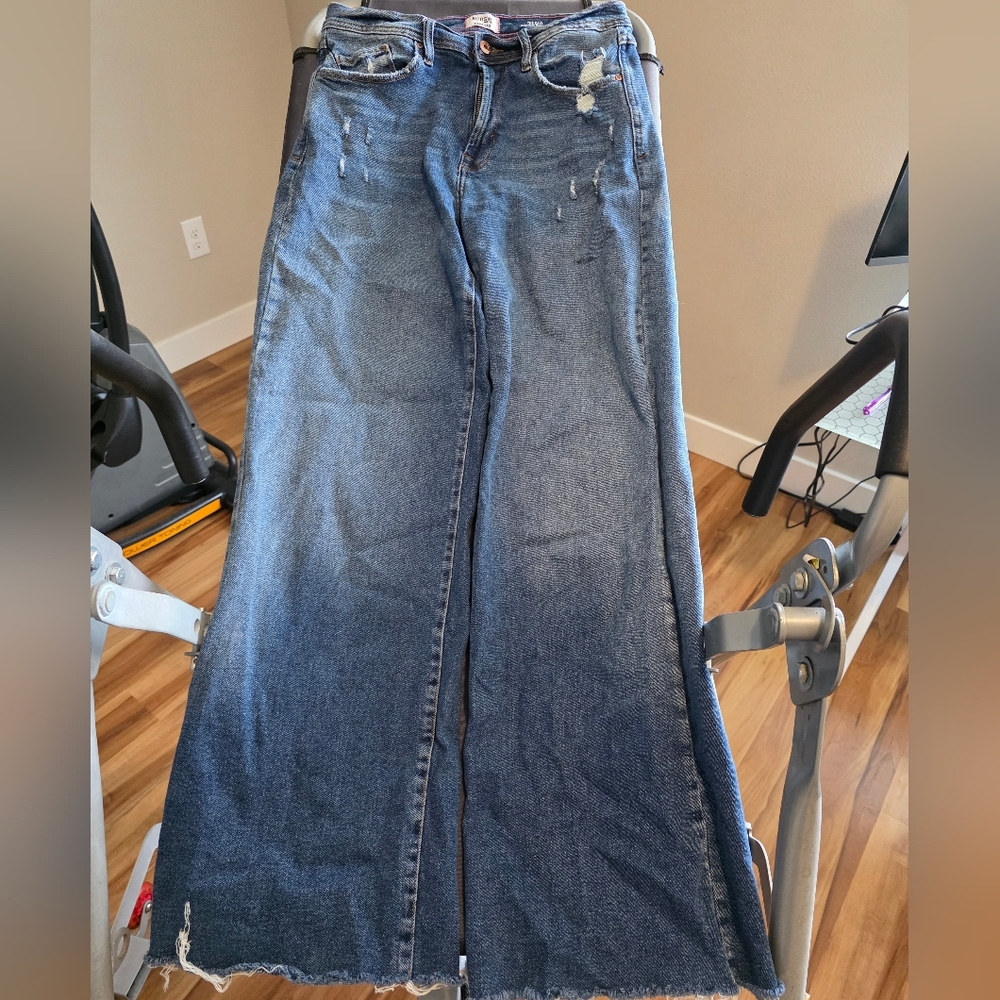 Kensie High Rise Dark Blue Flare Jeans